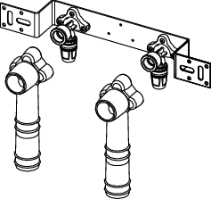 TECElogo-Push Montageeinheit mit Wands.