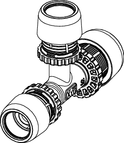 TECElogo-Ax T-Stück reduziert