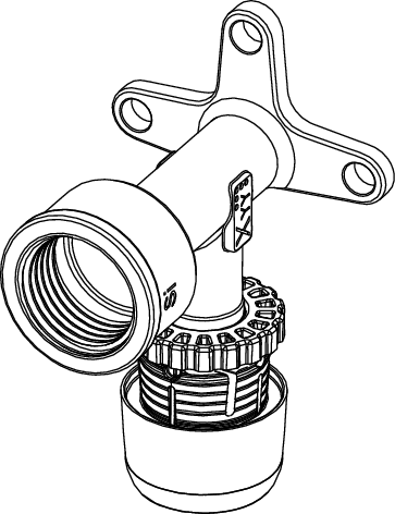 TECElogo-Ax Wandscheibe, 57 mm Länge,