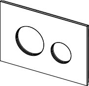 TECEloop Blende für WC-Betätigungsplatte