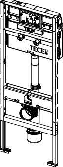 TECEprofil WC-Modul mit Uni-Spülkasten
