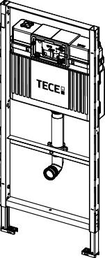 TECEprofil WC-Modul mit Uni-Spülkasten