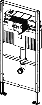TECEprofil WC-Modul mit Uni-Spülkasten