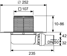 TECEdrainpoint S 113 Ablaufset superfl. TECEdrainpoint S 113 Ablaufset superfl.