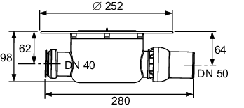 TECEdrainpoint S Ablauf DN 50