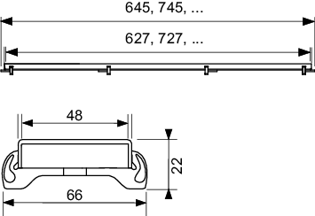 TECEdrainline Designrost "steel" Edelst.