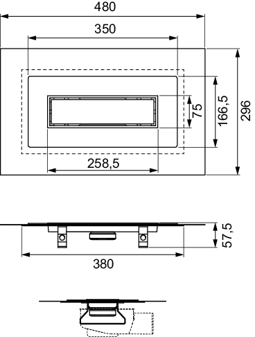 TECEdrainline Duschrinne f. Flüssigböden TECEdrainline Duschrinne f. Flüssigböden