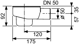 TECEdrainline Ablauf "Norm
