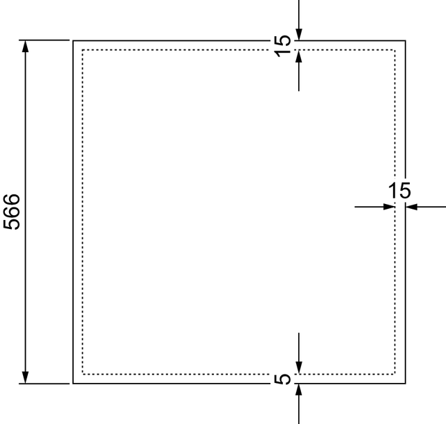TECEfloor Glastür weiß f. UP-Schrank 840