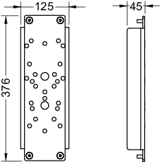 TECEprofil Stahlplattenset