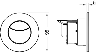 TECEflushpoint pneum. Fernauslösung