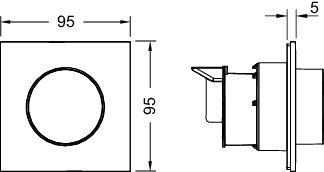 TECEflushpoint pneum. Fernauslösung