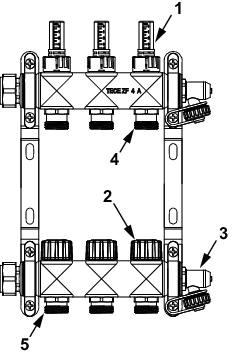 TECEfloor Edelstahlverteiler HF mit
