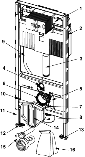 TECEprofil WC-Modul mit