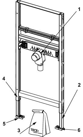 TECEprofil Waschtischmodul BH 1120 mm