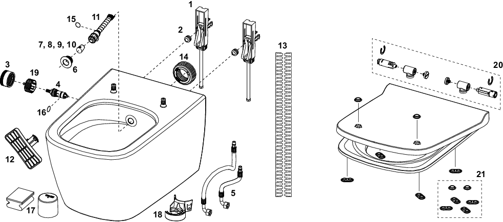TECEneo Set, Kaltwasser TECEneo Set, Kaltwasser