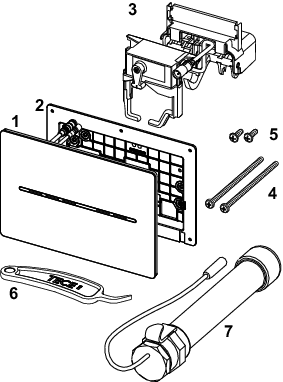 TECEsolid WC-Elektronik, 6 V-Batterie,