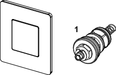 TECEsolid Urinal-Betätigungsplatte