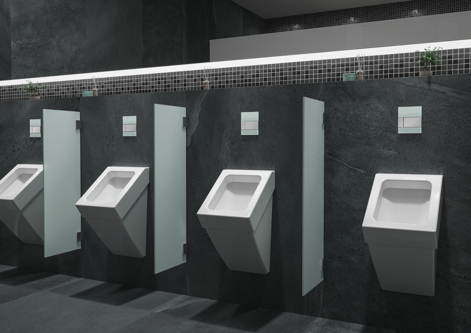 TECEsquare Urinal-Betätigungsplatte mit TECEsquare Urinal-Betätigungsplatte mit
