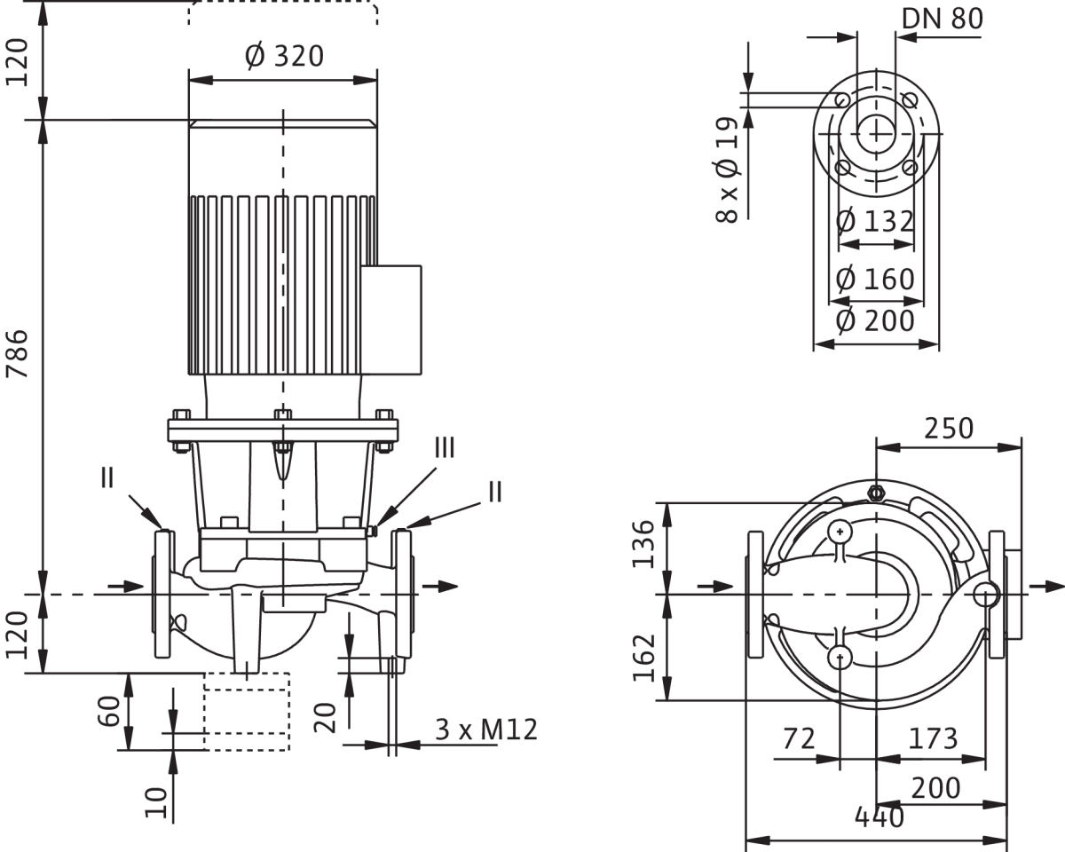 Wilo Trockenläufer-Standard-Einzelpumpe