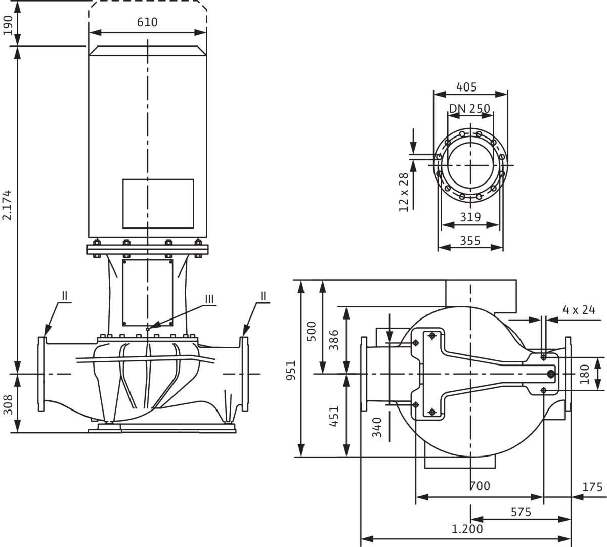 Wilo Trockenläufer-Standard-Einzelpumpe