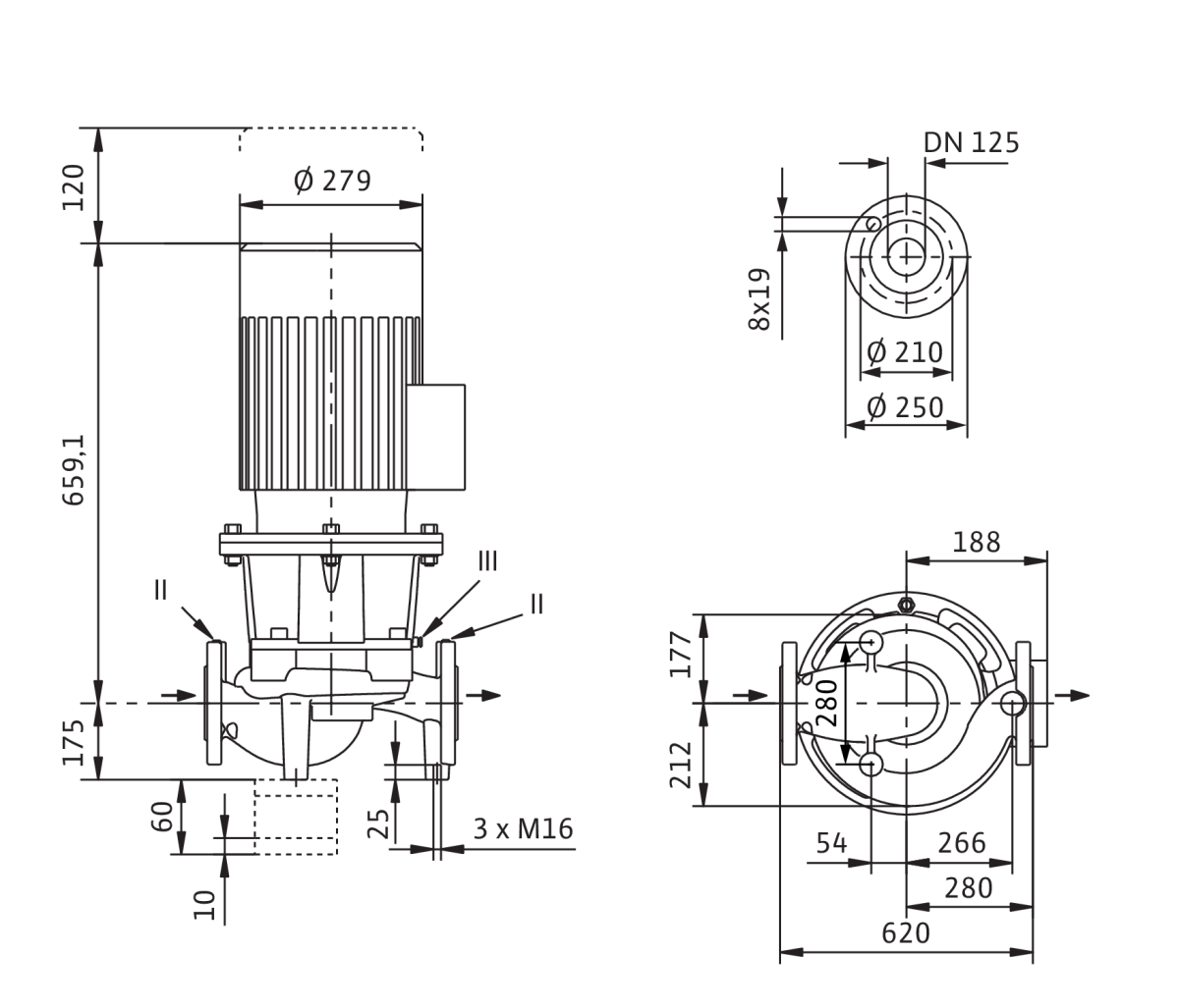 Wilo Trockenläufer-Standard-Einzelpumpe