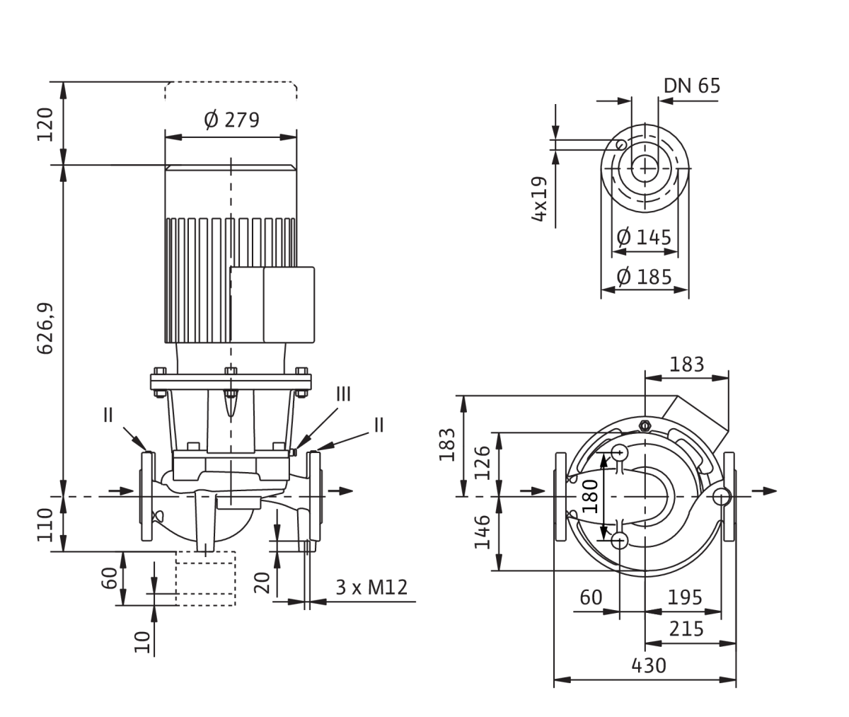 Wilo Trockenläufer-Standard-Einzelpumpe