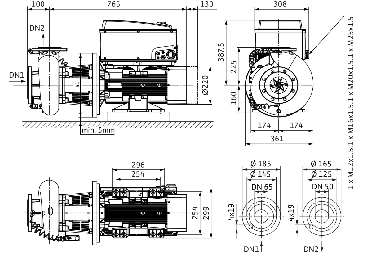Wilo Trockenläufer-Hocheffizienz-Einzelp