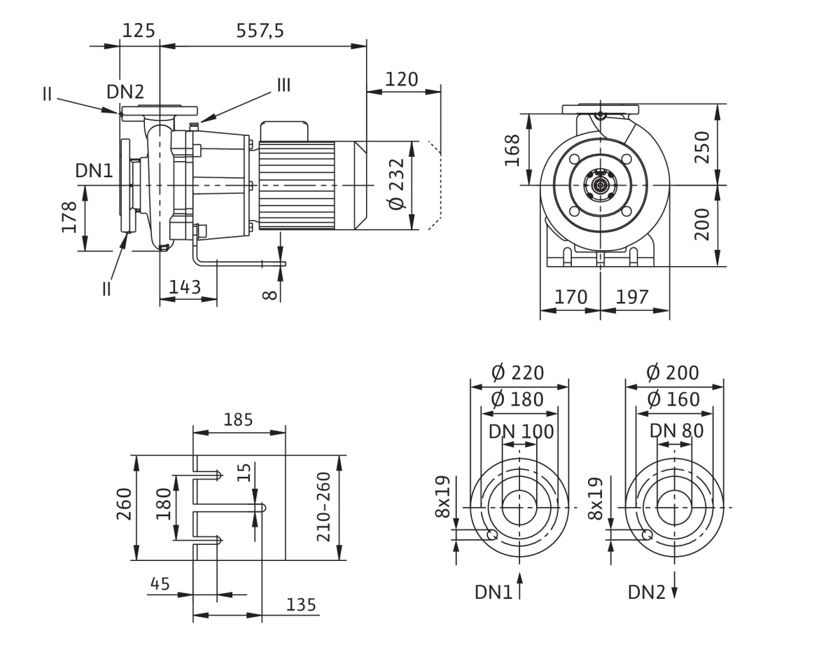 Wilo Trockenläufer-Blockpumpe