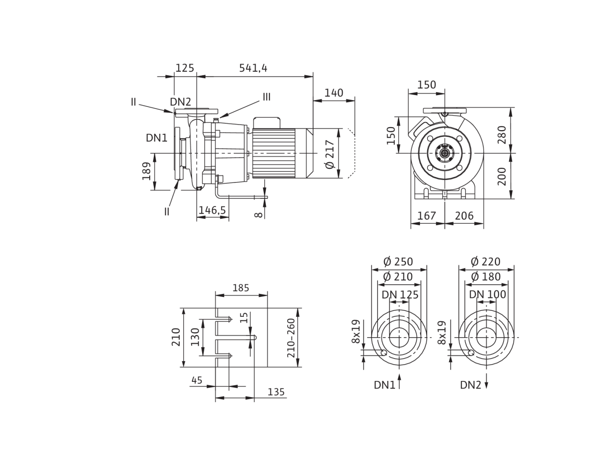 Wilo Trockenläufer-Blockpumpe