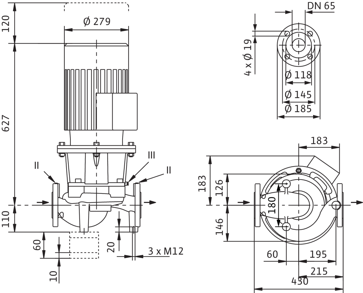 Wilo Trockenläufer-Standard-Einzelpumpe