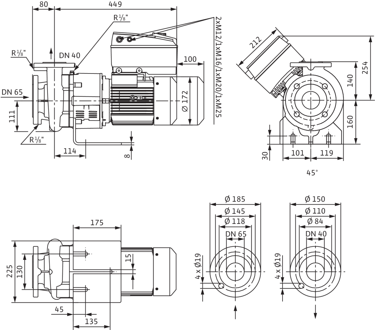 Wilo Trockenläufer-Energiespar-Einzelp. Wilo Trockenläufer-Energiespar-Einzelp.