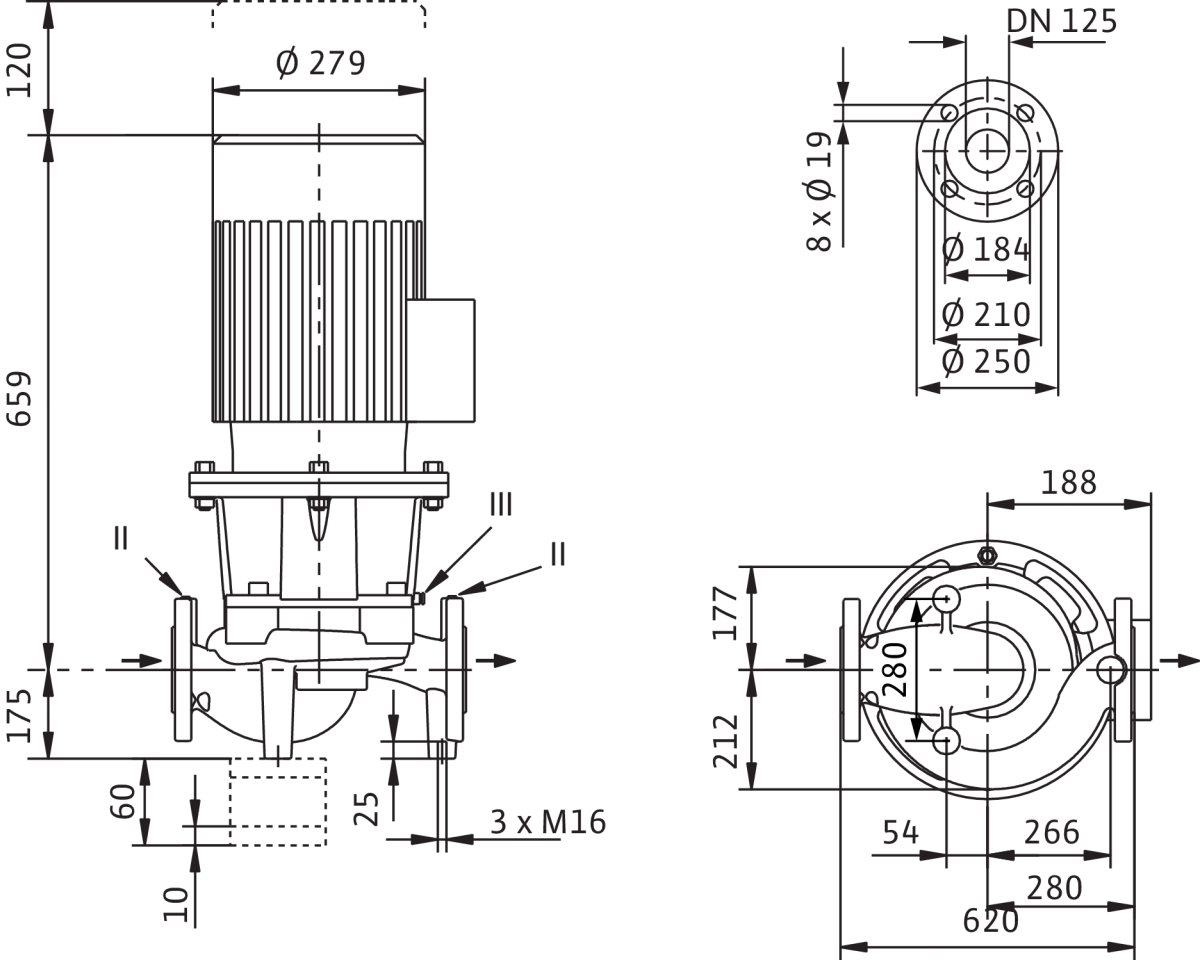 Wilo Trockenläufer-Standard-Einzelpumpe