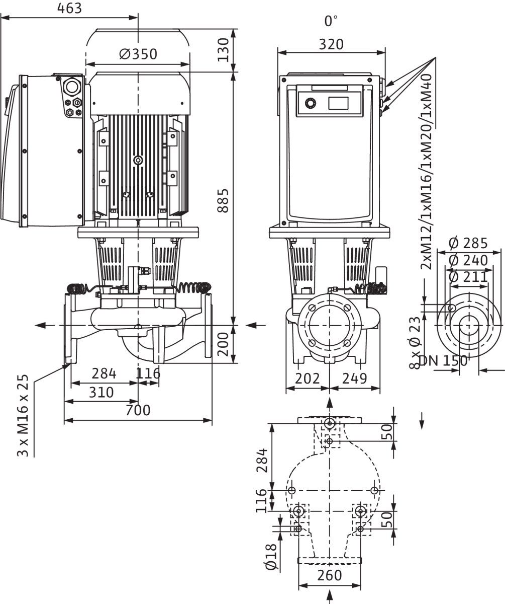 Wilo Trockenläufer-Energiespar-Einzelp.