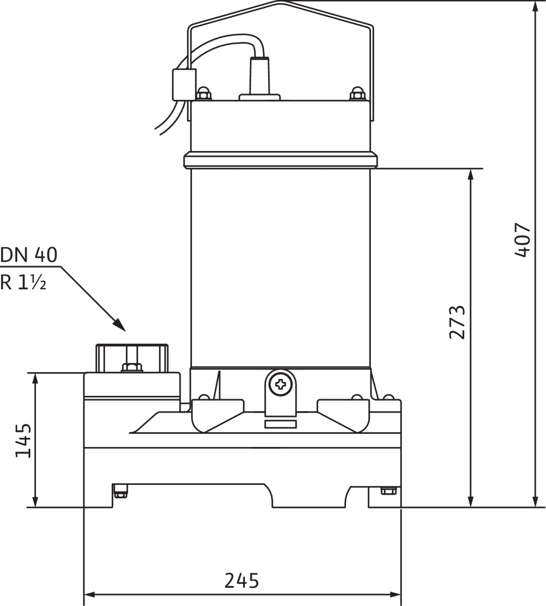 Wilo Schmutzwasser-Tauchmotorpumpe