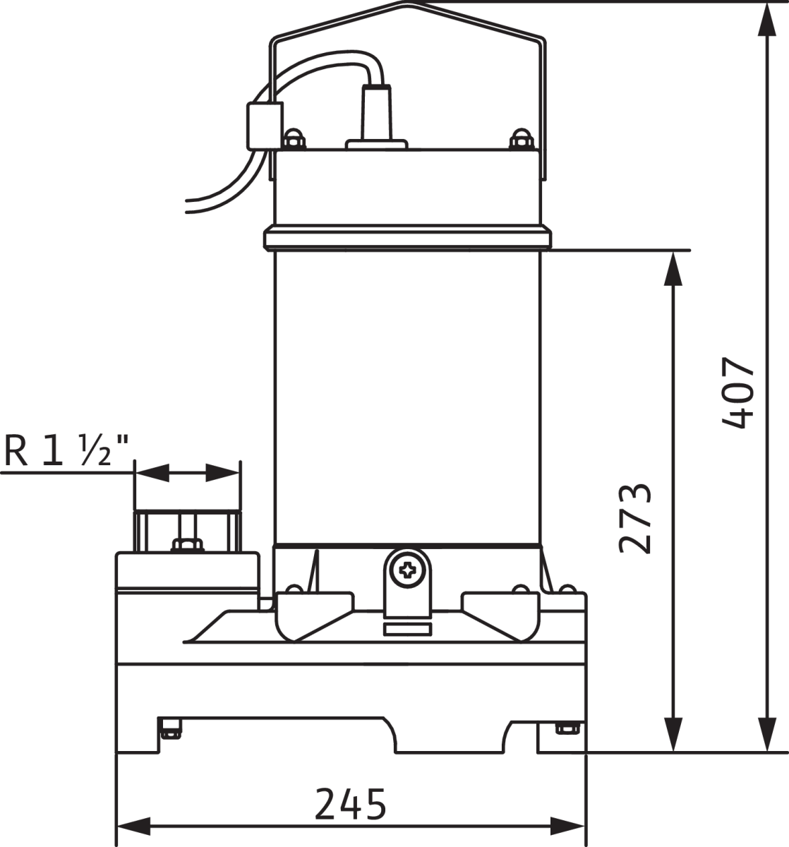 Wilo Schmutzwasser-Tauchmotorpumpe