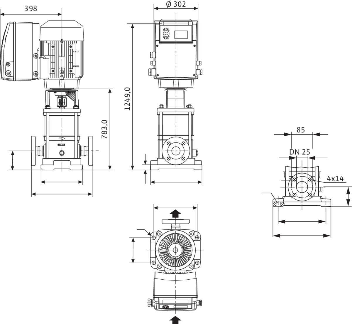 Wilo Hochdruck-Kreiselpumpe